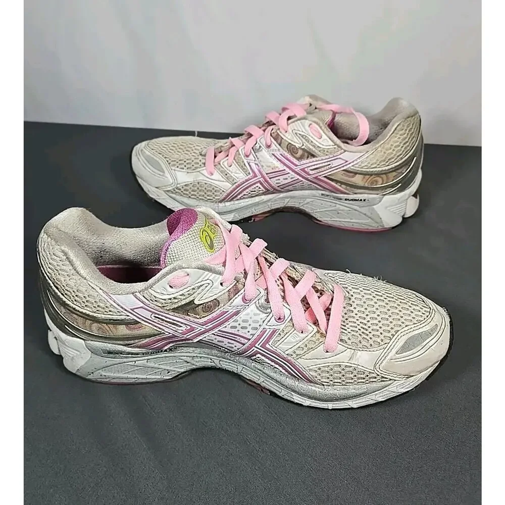 Asics Gel Kayano 16 Womens 9.5 Running Shoes Pink Silver White T050N - Picture 4 of 16